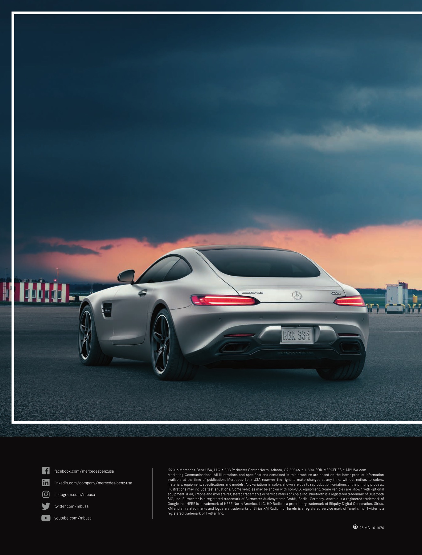 2017 Mercedes-Benz GT Brochure Page 1